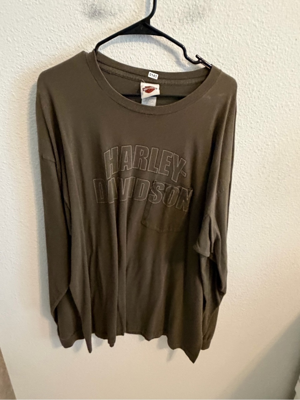 Harley-Davidson Olive Green Long Sleeve Logo Tee